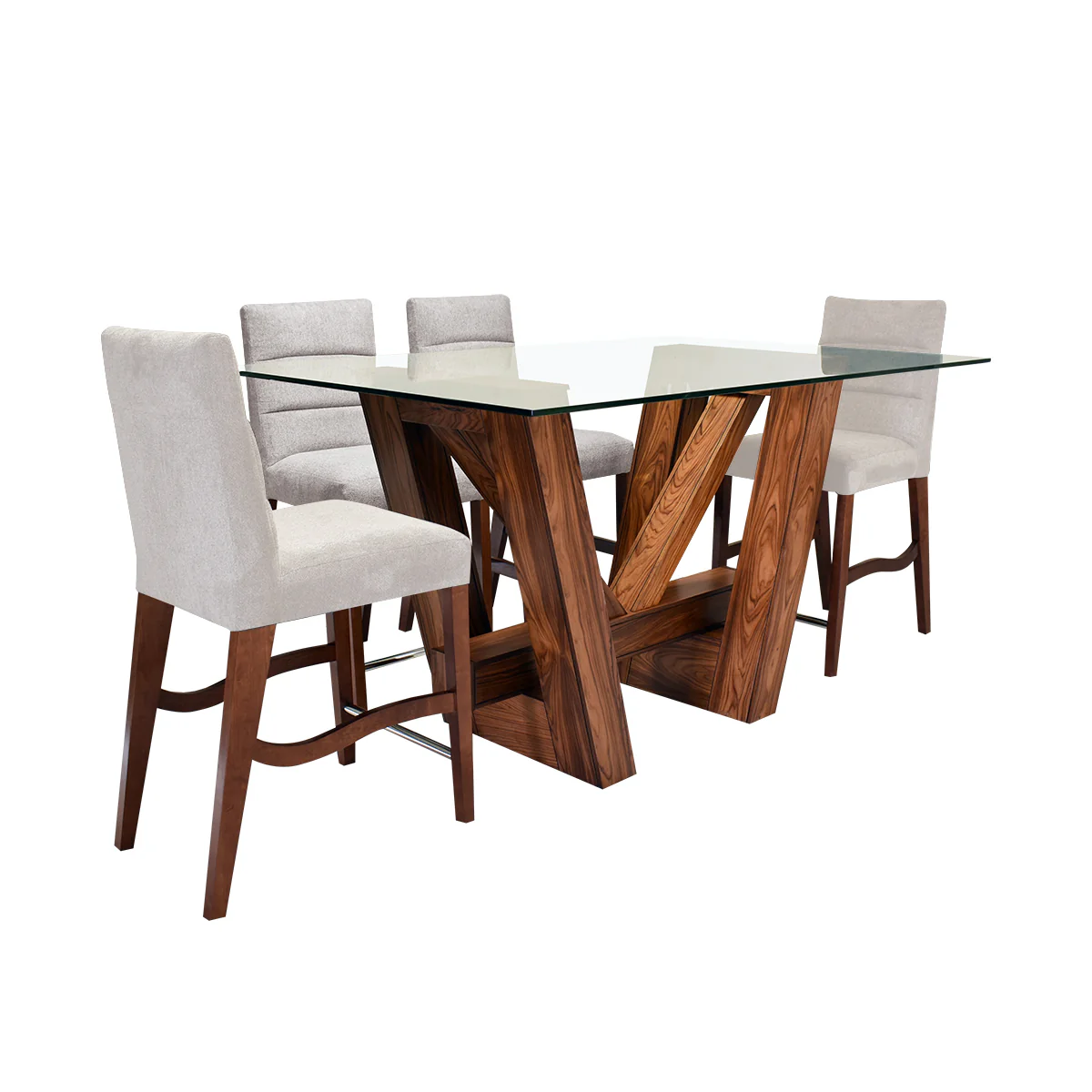 Antecomedor Sidney 6 Bancos Beige - Image 3