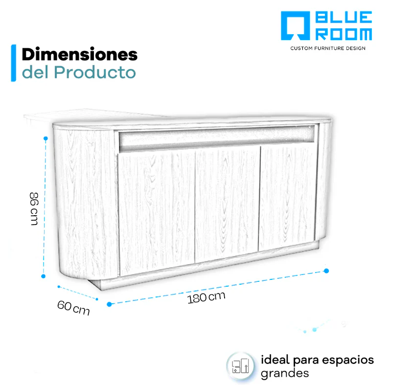 Bufetero Ares - Nogal - Image 10