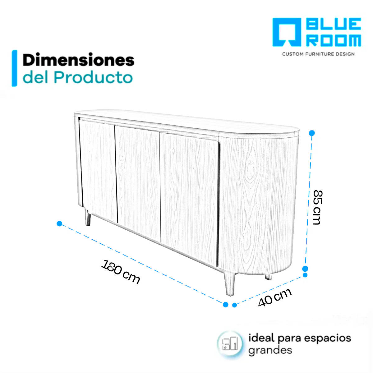 Búfetero Kiasmos - Nogal - Image 8