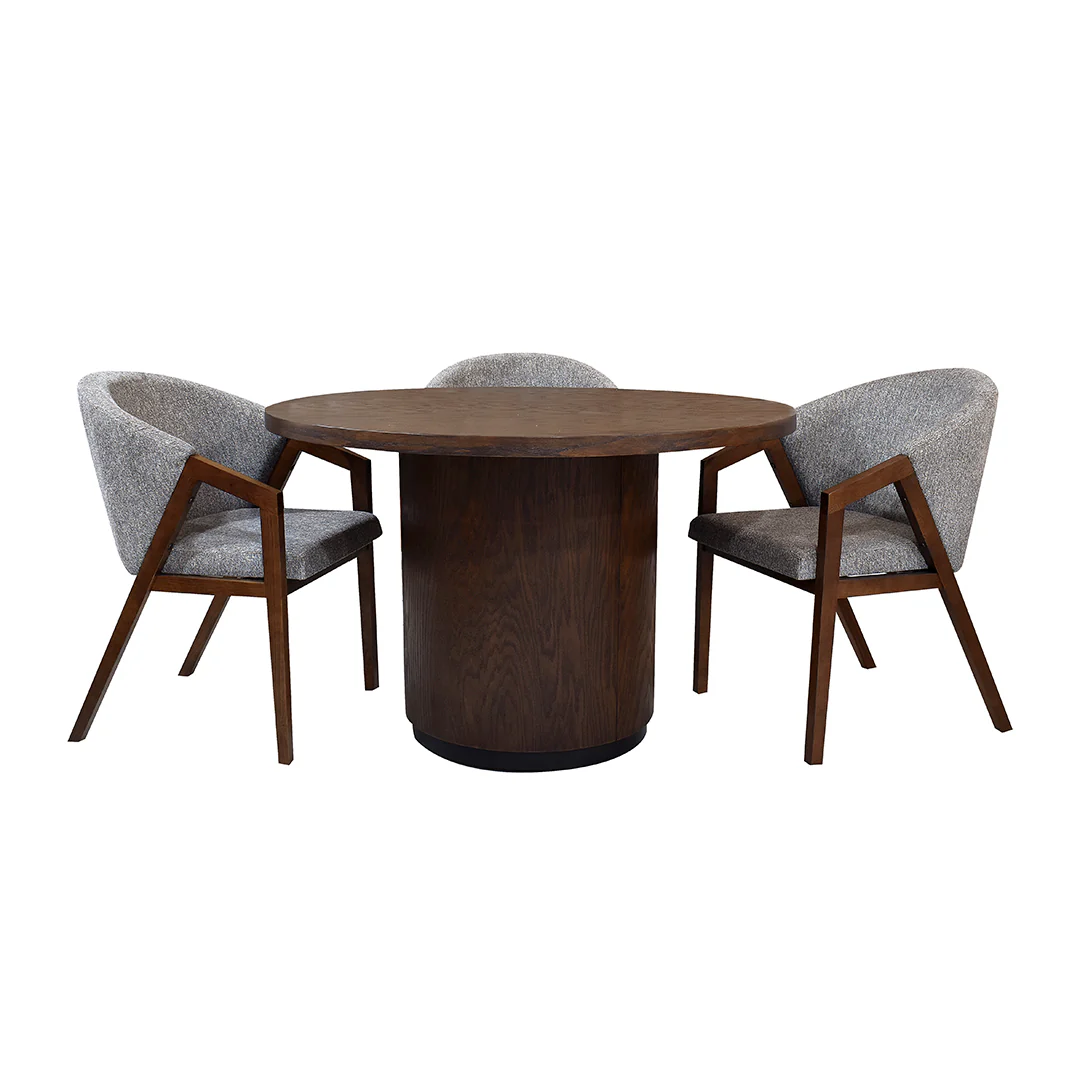 Comedor Arauca Circular 5P - Tabaco - Image 3