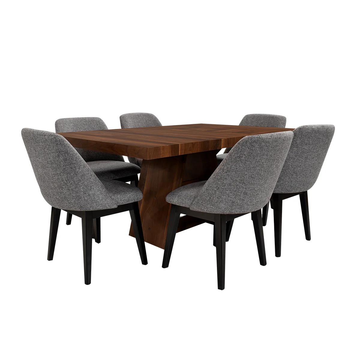 Comedor Carvallo-Nogal  6 Sillas - Image 3