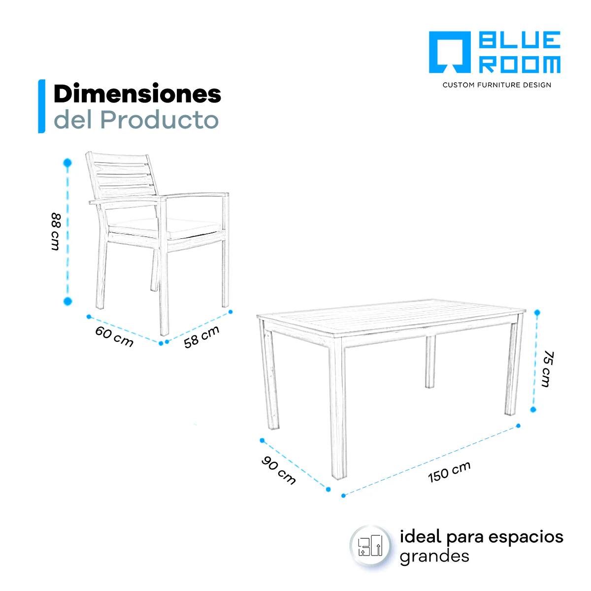 Comedor Liam 6P - Acacia - Image 16