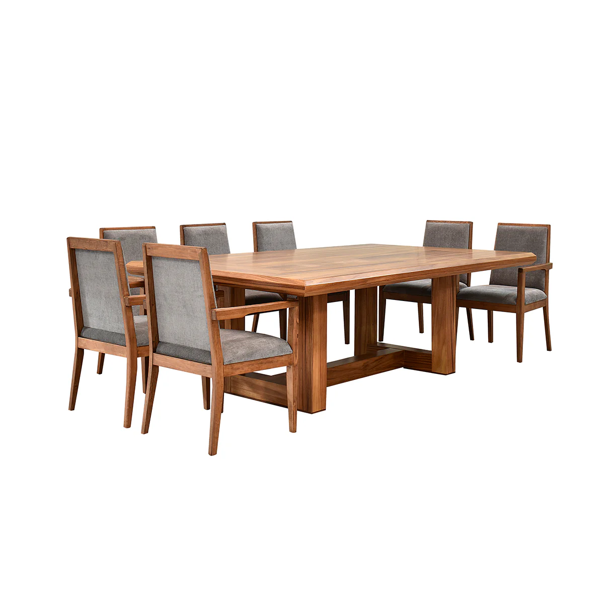 Comedor London - Parota 10  Sillas Gris - Image 5