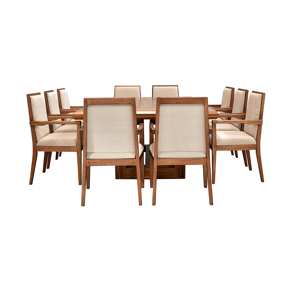 Comedor London - Parota 10  Sillas Beige - Image 5