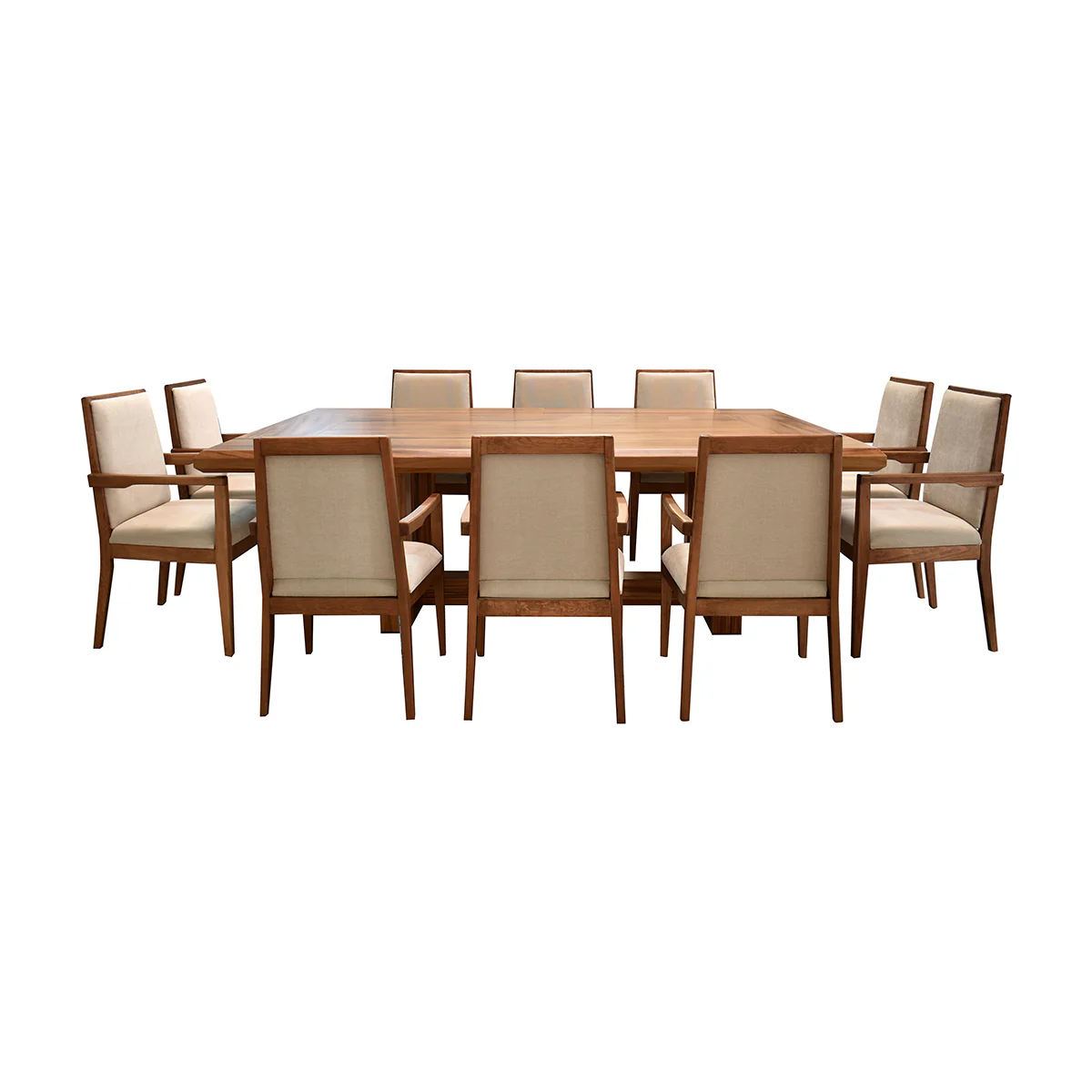 Comedor London - Parota 10  Sillas Beige - Image 6