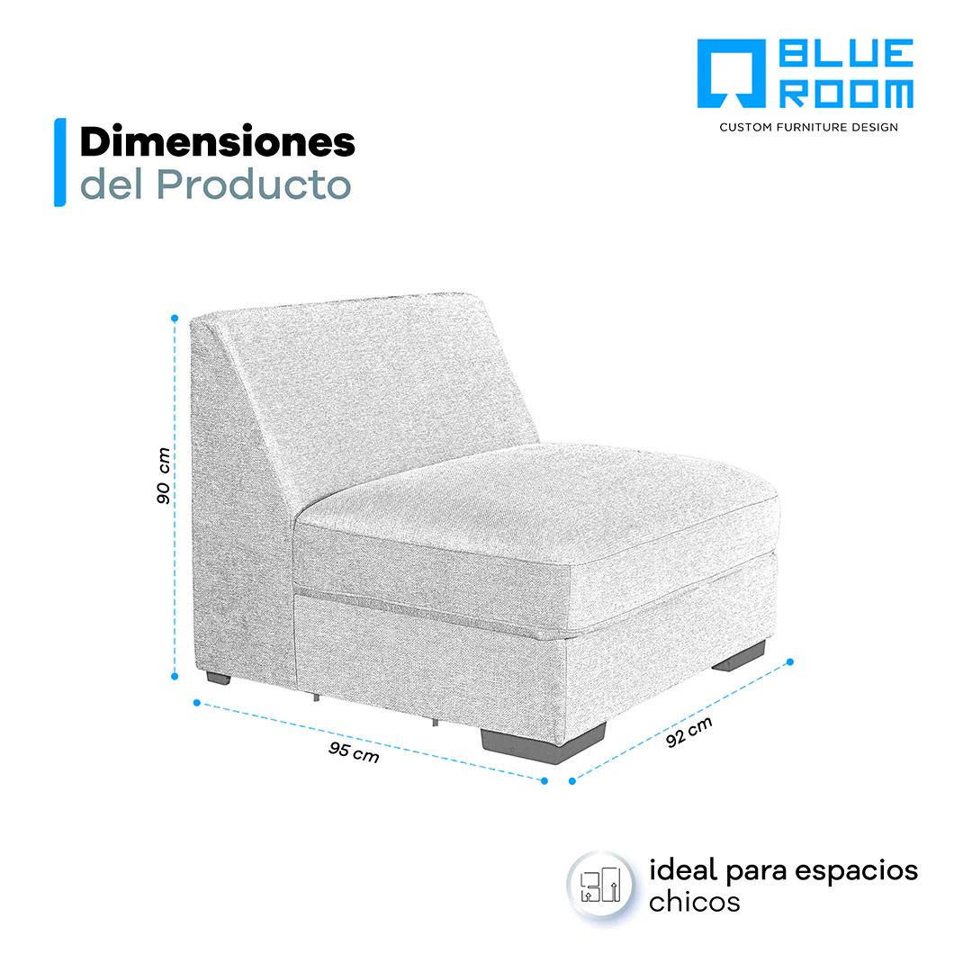 Sillón sin brazos Christopher - Fancy Zync - Image 5