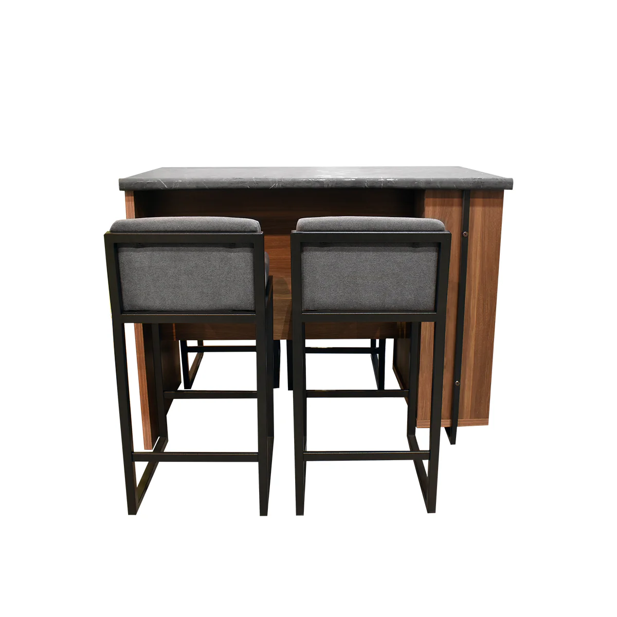 Desayunador Corey - 4 Personas - Formaica Melamina Gris - Image 3