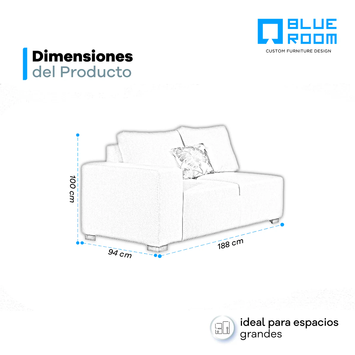 Love Seat Izq Nativo - Oslo Humo - Image 7