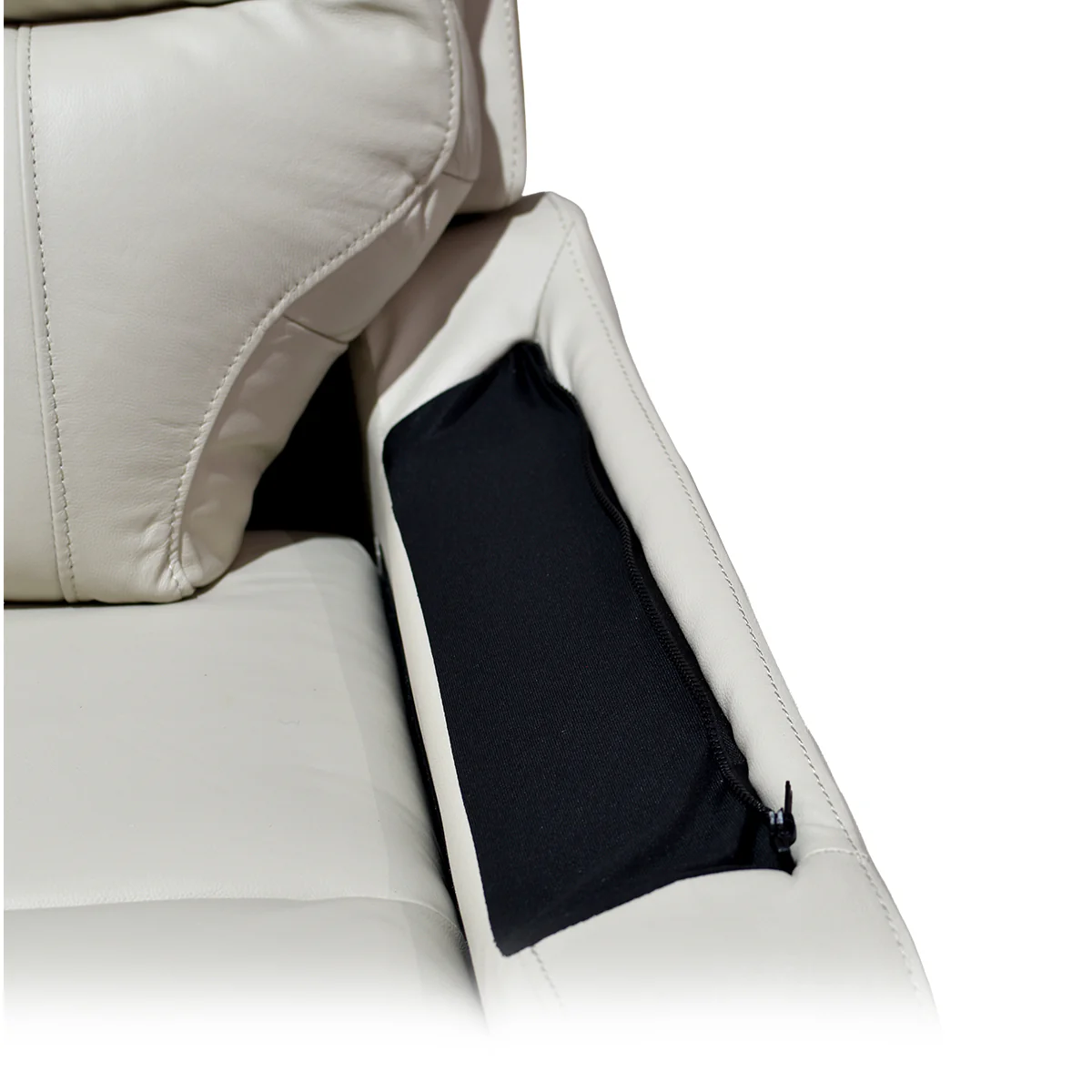 Love Seat Nantes - Piel Madras Alabaster - Image 11