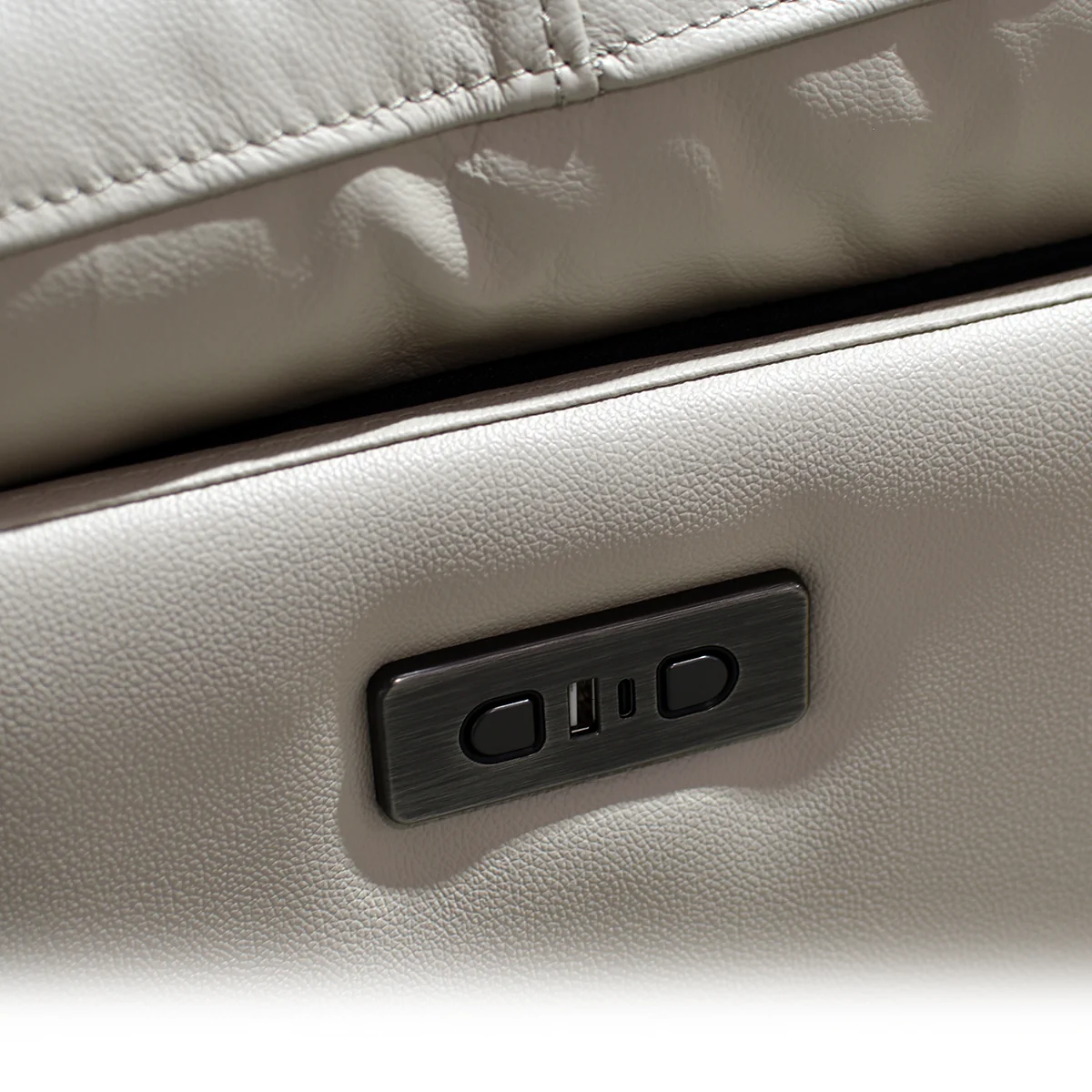 Love Seat Nantes - Piel Madras Alabaster - Image 8