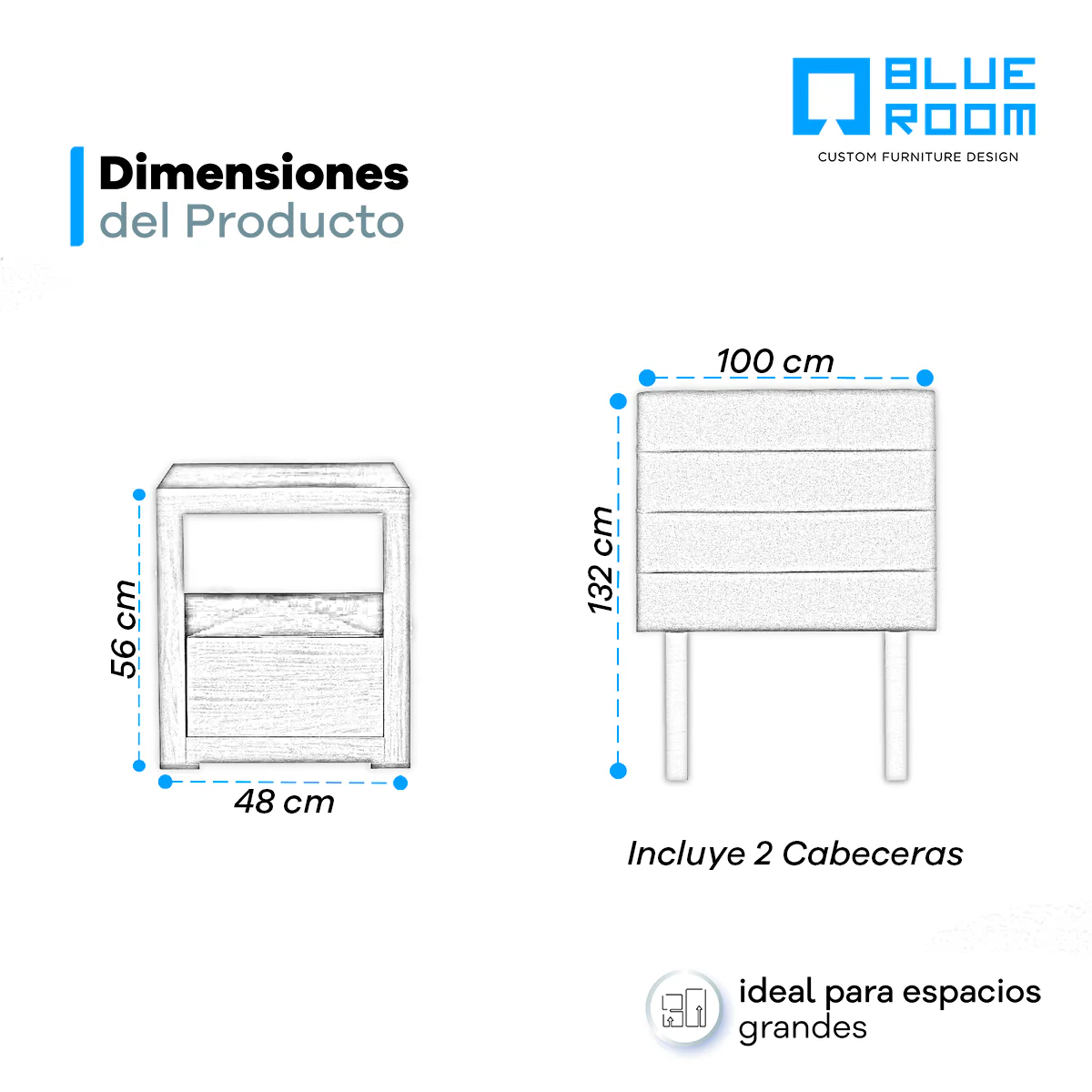 Recámara Porter Individual - Alfa Azul - 3 piezas - Image 12