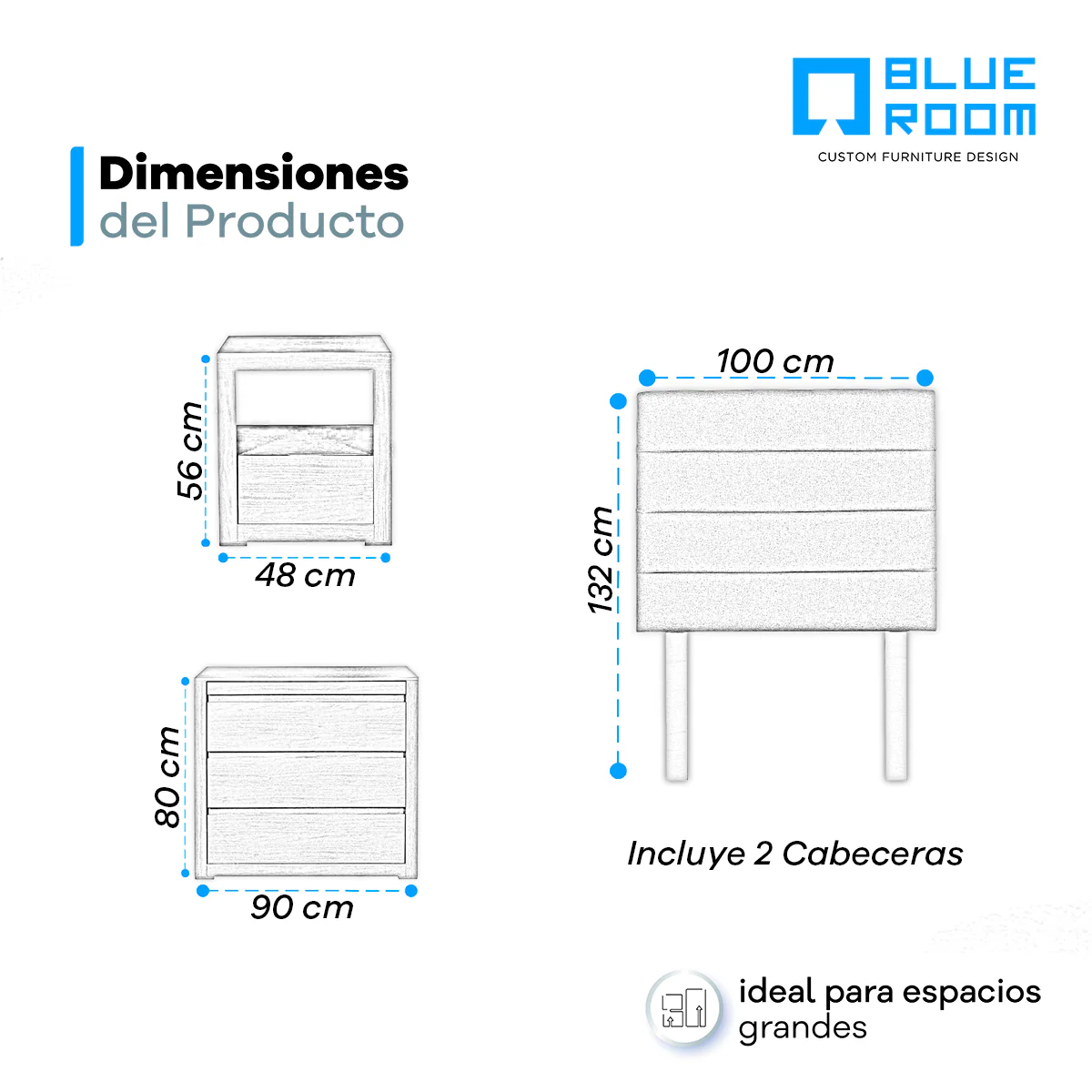 Recámara Porter Individual - Trixie Beige- 4 piezas - Image 11