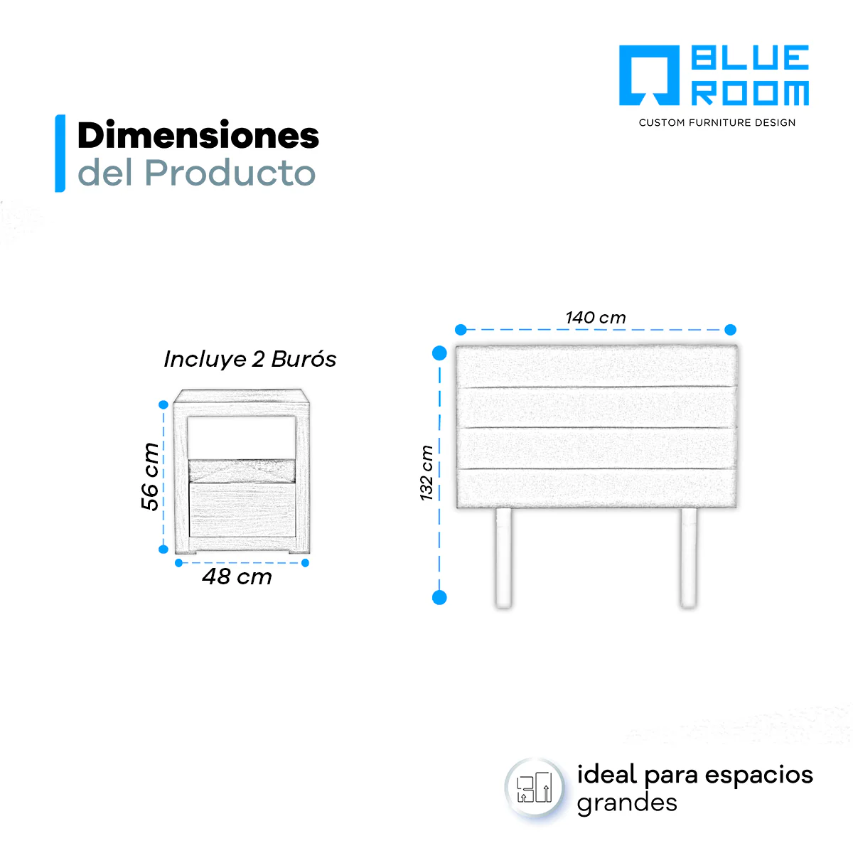 Recámara Porter Matrimonial - Trixie Beige - 3 Piezas - Image 13