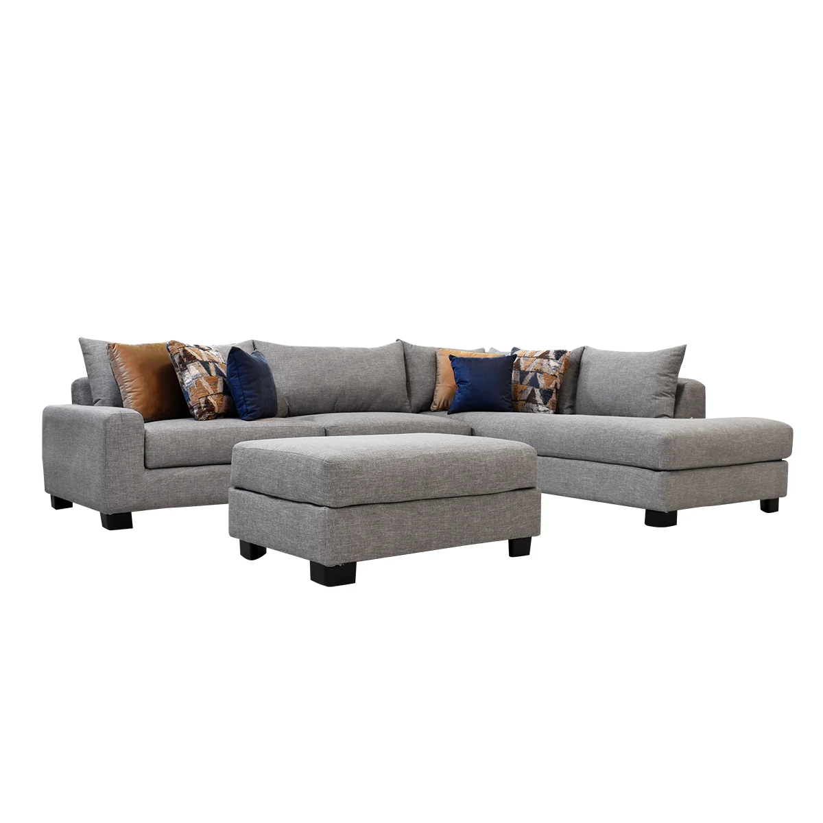 Sala Esquinera Vancouver - Chaise Derecho y Taburete - Enora Grey - Image 3