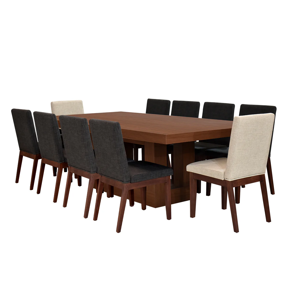 Comedor Armenia-Tzalam 2 Sillas Beige y 8 Sillas Smoke - Image 3