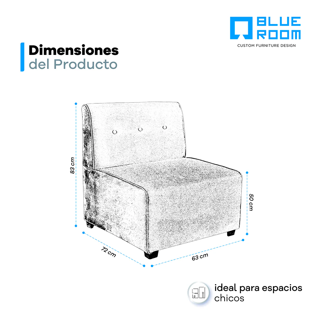 Sillón Arezzo - Terciopelo Negro - Image 3