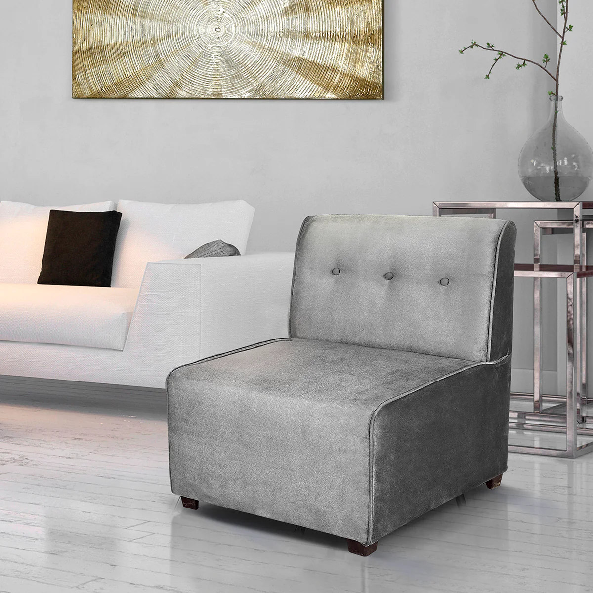 Sillón Arezzo - Terciopelo Negro - Image 16