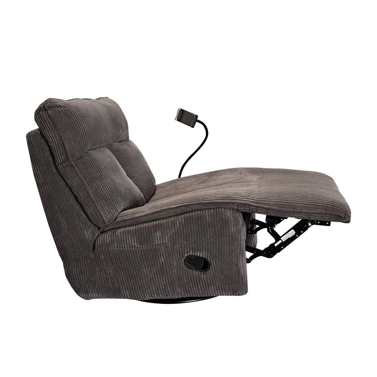 Sillón Giratorio Mecedora Reclinable de Tela Belle Sistema Manual -Lincoln Elephant - Image 12