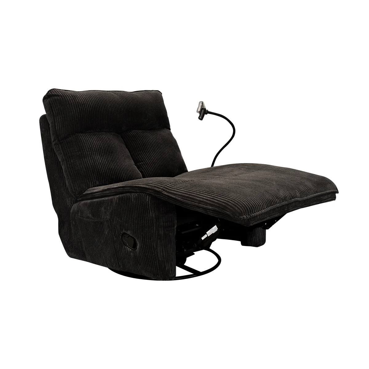 Sillón Giratorio Mecedora Reclinable de Tela Belle Sistema Manual -Lincoln Elephant - Image 19