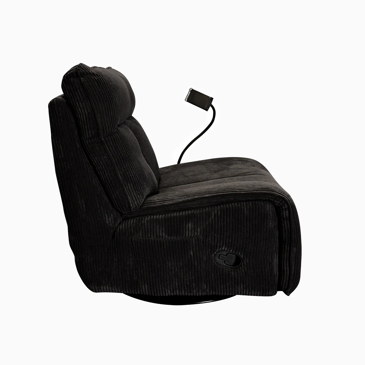 Sillón Giratorio Mecedora Reclinable de Tela Belle Sistema Manual -Lincoln Elephant - Image 24