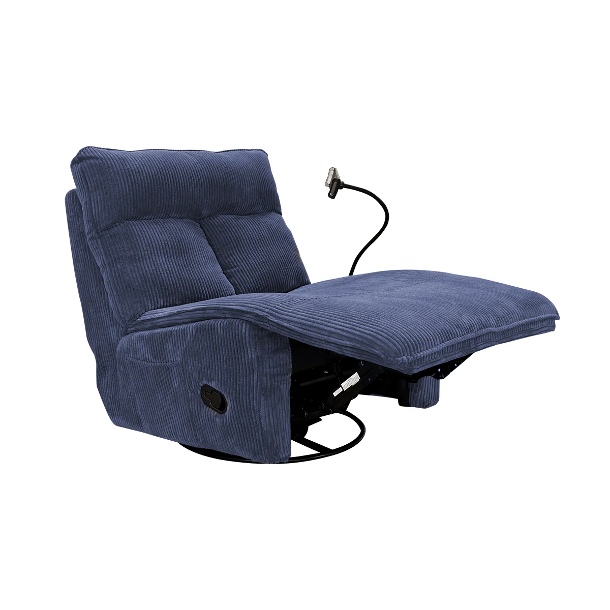 Sillón Giratorio Mecedora Reclinable de Tela Belle Sistema Manual -Lincoln Elephant - Image 30