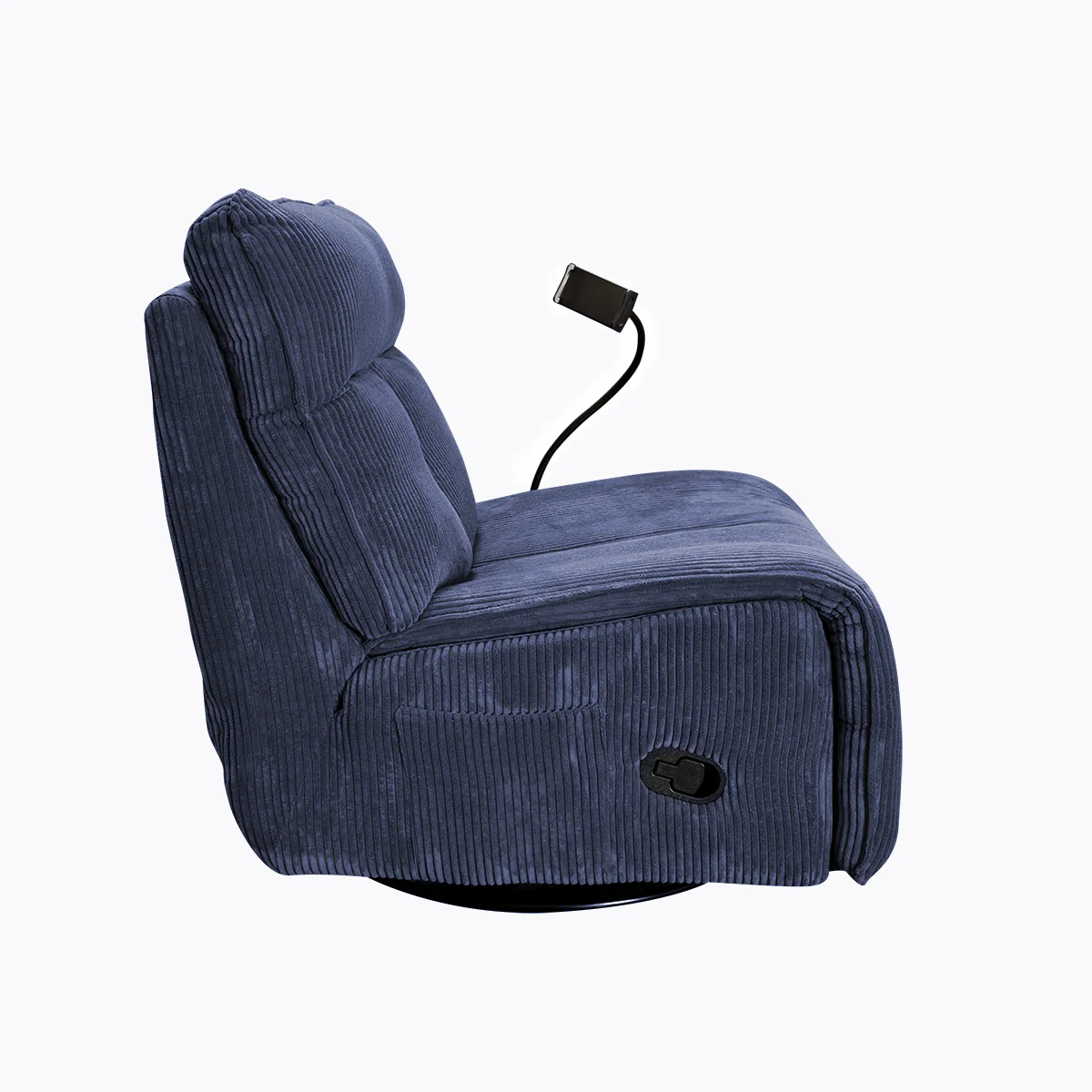 Sillón Giratorio Mecedora Reclinable de Tela Belle Sistema Manual -Lincoln Elephant - Image 35