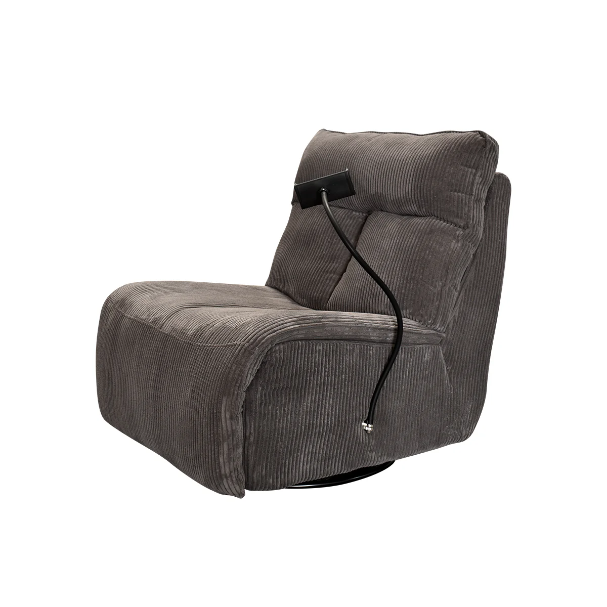 Sillón Giratorio Mecedora Reclinable de Tela Belle Sistema Manual -Lincoln Elephant - Image 5