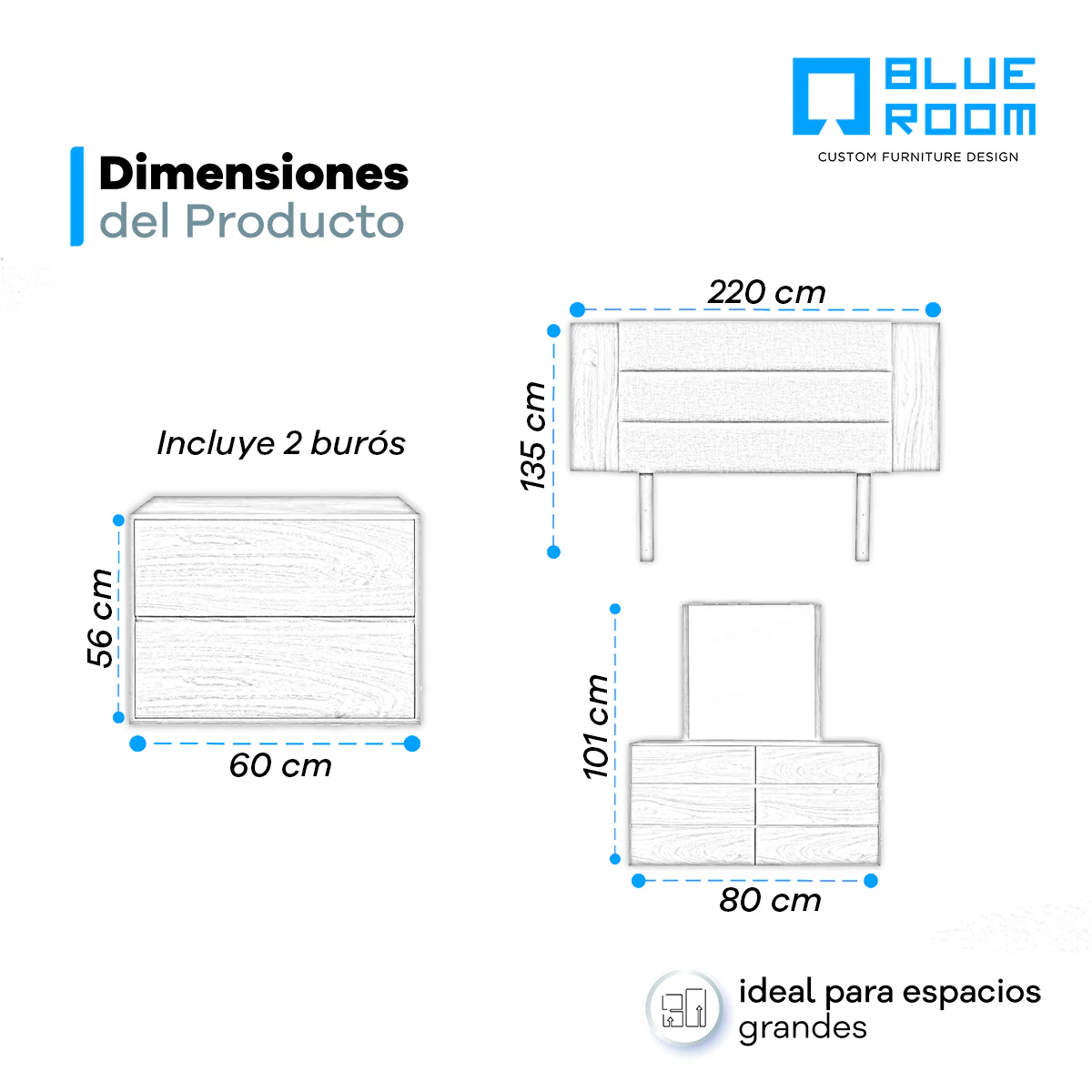 Recámara King Size Joplin 5 Pz - Image 18